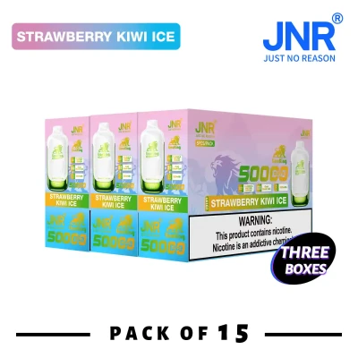 3 Box (15 pcs) Strawberry Kiwi Ice | JNR Lion King 50K Puffs Disposable Vape